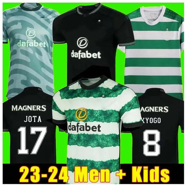 23 24 celtic soccer jerseys home away kyogo edouard 2023 2024 elyounoussi turnbull ajeti christie jota griffiths forrest player men kids kit, Black;yellow
23 24 celtic soccer jerseys home away kyogo edouard 2023 2024 elyounoussi turnbull ajeti christie jota griffiths forrest player men kids kit, Black;yellow