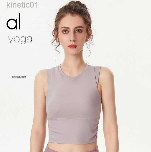 2023 desginer alo yoga bra solid sports tank women's tight elastic running shirt gym tank top, White
2023 desginer alo yoga bra solid sports tank women's tight elastic running shirt gym tank top, White