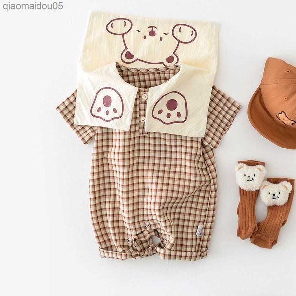 baby plaid summer romper for boys girls clothes 2023 new infant front cartoon bear print kid cute jumpsuits bodysuits 3-24m l230712, Blue
baby plaid summer romper for boys girls clothes 2023 new infant front cartoon bear print kid cute jumpsuits bodysuits 3-24m l230712, Blue