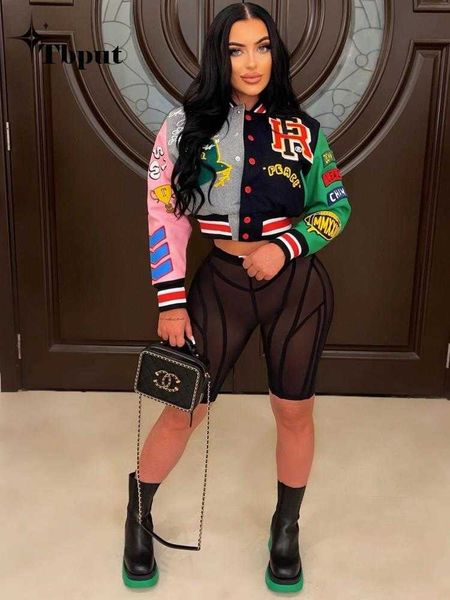 women's jackets women printed thread letter baseball jacket spring single breasted cropped y2k streetwear 2023 racing color contrast bo, Black;brown
women's jackets women printed thread letter baseball jacket spring single breasted cropped y2k streetwear 2023 racing color contrast bo, Black;brown