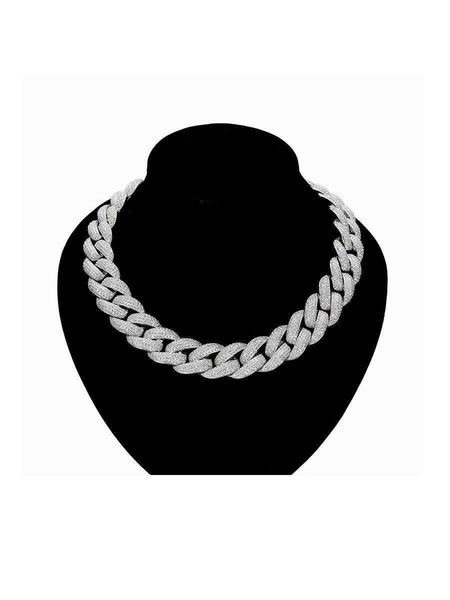 men's accessories 1pc rhinestone decor necklace, Silver
men's accessories 1pc rhinestone decor necklace, Silver