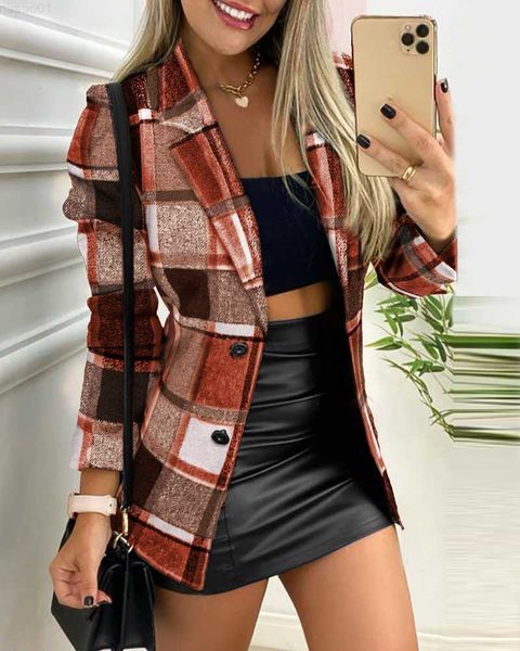 women's suits blazers 2023 fashion women plaid print button front long sleeve coat turn down collar casual coat spring autumn button f, White;black
women's suits blazers 2023 fashion women plaid print button front long sleeve coat turn down collar casual coat spring autumn button f, White;black