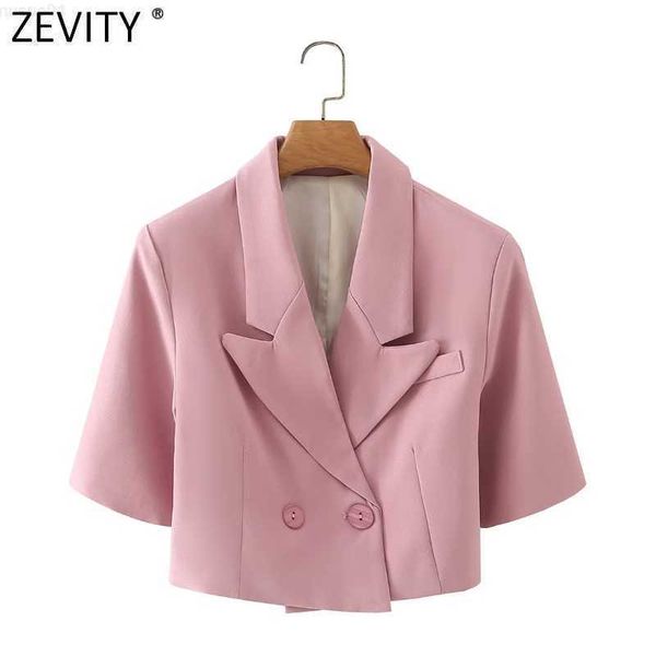 women's suits blazers zevity new women fashion notched collar double breasted short blazer coat vintage female business outerwear chic, White;black
women's suits blazers zevity new women fashion notched collar double breasted short blazer coat vintage female business outerwear chic, White;black