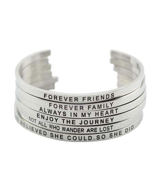 316l stainless steel engraved positive inspirational quote hand stamped cuff mantra bracelet bangle for women jewelry8447318, Black
316l stainless steel engraved positive inspirational quote hand stamped cuff mantra bracelet bangle for women jewelry8447318, Black