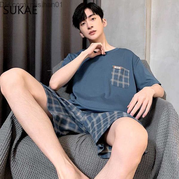 men's sleepwear sukae men's cotton pajamas short sleeved l-4xl lounge set men's casual pajamas men's casual home wear z2, Black;brown
men's sleepwear sukae men's cotton pajamas short sleeved l-4xl lounge set men's casual pajamas men's casual home wear z2, Black;brown
