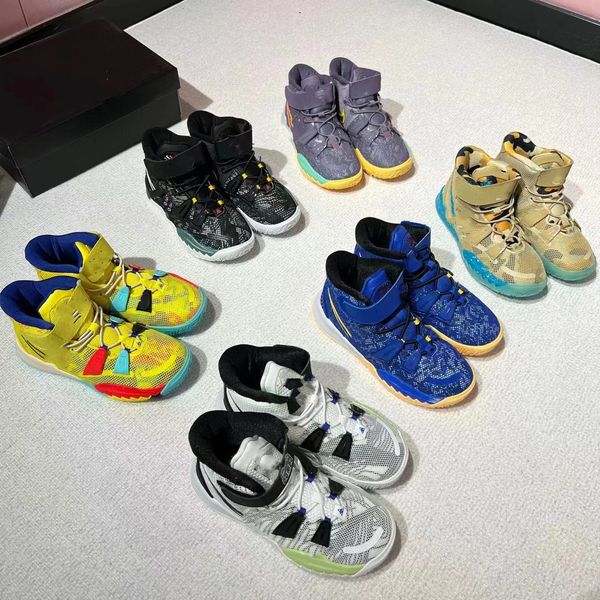 children kids designer kyrie 7 basketball shoes boys girls running shoes black yellow blue sports sneakers trainers jogging walking outdoor
children kids designer kyrie 7 basketball shoes boys girls running shoes black yellow blue sports sneakers trainers jogging walking outdoor