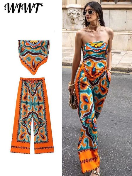 womens two piece pants vintage satin tank 2 sets for women fashion floral print chic wide leg suit female summer outfit 230724, White
womens two piece pants vintage satin tank 2 sets for women fashion floral print chic wide leg suit female summer outfit 230724, White