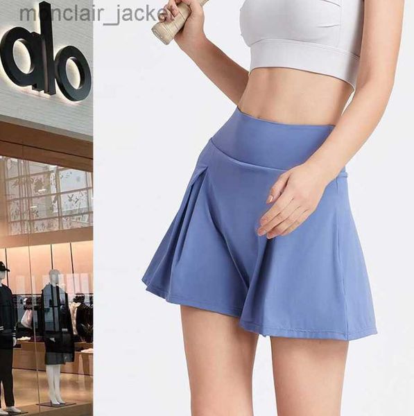 2023 desginer alo yoga bra summer sunscreen sports short skirt quick dry breathable fake two piece fitness skirt golf tennis shorts women, Black
2023 desginer alo yoga bra summer sunscreen sports short skirt quick dry breathable fake two piece fitness skirt golf tennis shorts women, Black