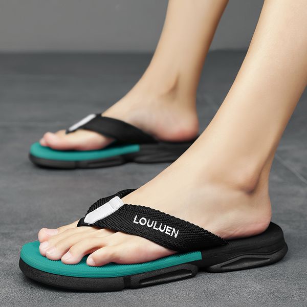 slippers summer beach flip flops men outdoor casual breathable thicken brand fashion 230724, Black
slippers summer beach flip flops men outdoor casual breathable thicken brand fashion 230724, Black