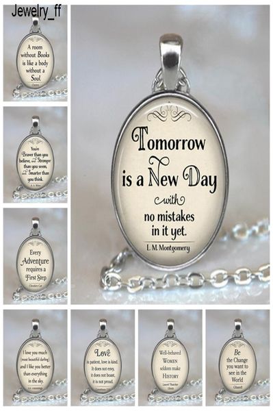 tomorow is a new day pendants quote alice in wonderland handmade pendant necklace glass cabochon jewelry accessories2216276, Silver
tomorow is a new day pendants quote alice in wonderland handmade pendant necklace glass cabochon jewelry accessories2216276, Silver