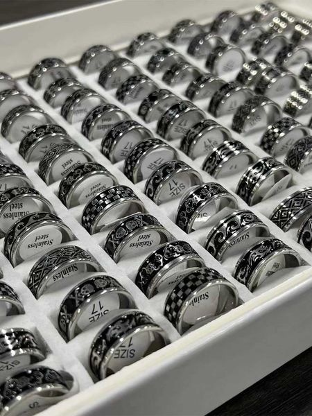 men's accessories 16pcs fashionable and popular men's vintage stainless steel ring set (mixed style mixed finger circumference), Silver
men's accessories 16pcs fashionable and popular men's vintage stainless steel ring set (mixed style mixed finger circumference), Silver