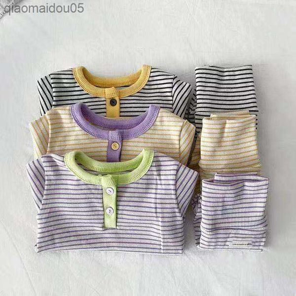 2023 spring autumn infant boys loungewear striped high waist skinny pants suit buttons border long sleeve baby boys sleepsuit l230712, Blue
2023 spring autumn infant boys loungewear striped high waist skinny pants suit buttons border long sleeve baby boys sleepsuit l230712, Blue