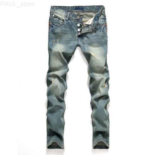men's mens jeans fashion hole denim men long trousers straight ripped distressed pants masculino casual brand simple plus size 221123 l, Blue
men's mens jeans fashion hole denim men long trousers straight ripped distressed pants masculino casual brand simple plus size 221123 l, Blue