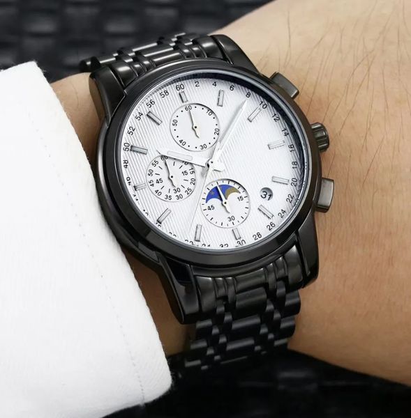 men's quartz designer watch stainless steel black dial master watches sapphire classic folding strap luminous waterproof watch montre, Slivery;golden
men's quartz designer watch stainless steel black dial master watches sapphire classic folding strap luminous waterproof watch montre, Slivery;golden