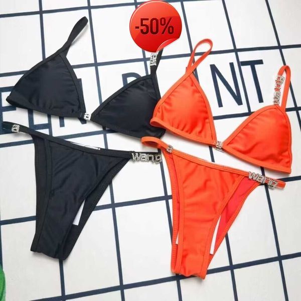 ladies letter wang bikini set fashion women's swimsuit simple strap biquini set casual thin slim beachwear with waist chain01, White;black
ladies letter wang bikini set fashion women's swimsuit simple strap biquini set casual thin slim beachwear with waist chain01, White;black