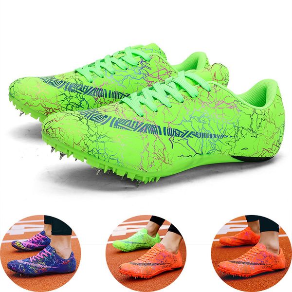 safety shoes track and field shoes sprint training shoes men's anti-skid sports shoes jump running spikes sports shoes denis masculino, Black;brown
safety shoes track and field shoes sprint training shoes men's anti-skid sports shoes jump running spikes sports shoes denis masculino, Black;brown