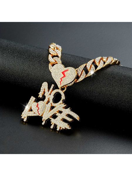 men's accessories hip hop for women men rhinestone heart letter pendant necklace perfect jewelry gift for party alloy for party, Silver
men's accessories hip hop for women men rhinestone heart letter pendant necklace perfect jewelry gift for party alloy for party, Silver