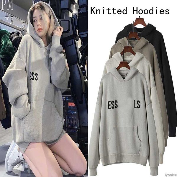 2023 mens women designer essentialhoodie sweater knits keep warm in autumn winter hooded sweatshirt loose letter essentail hoodies casual pu, Black
2023 mens women designer essentialhoodie sweater knits keep warm in autumn winter hooded sweatshirt loose letter essentail hoodies casual pu, Black