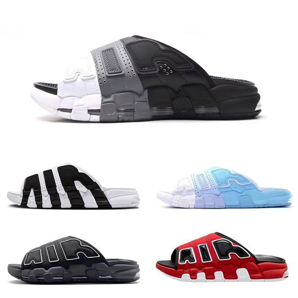 more uptempos slides designer mens womens sandals black white red grey sport slide platform slipper
more uptempos slides designer mens womens sandals black white red grey sport slide platform slipper