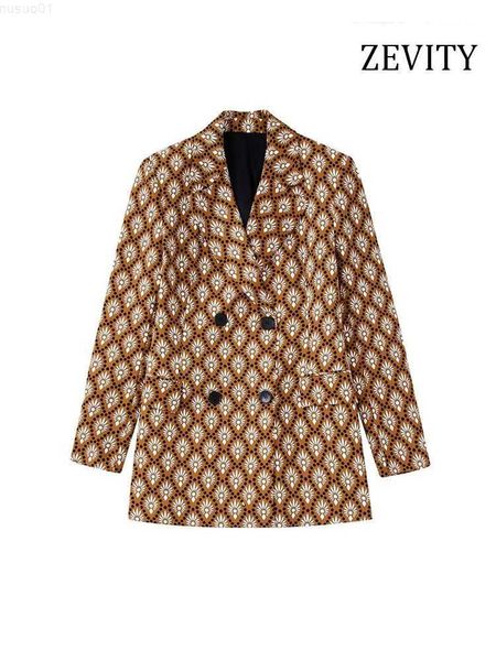 women's suits blazers zevity women fashion double breasted printed blazer coat vintage long sleeve flap pockets female outerwear chic v, White;black
women's suits blazers zevity women fashion double breasted printed blazer coat vintage long sleeve flap pockets female outerwear chic v, White;black