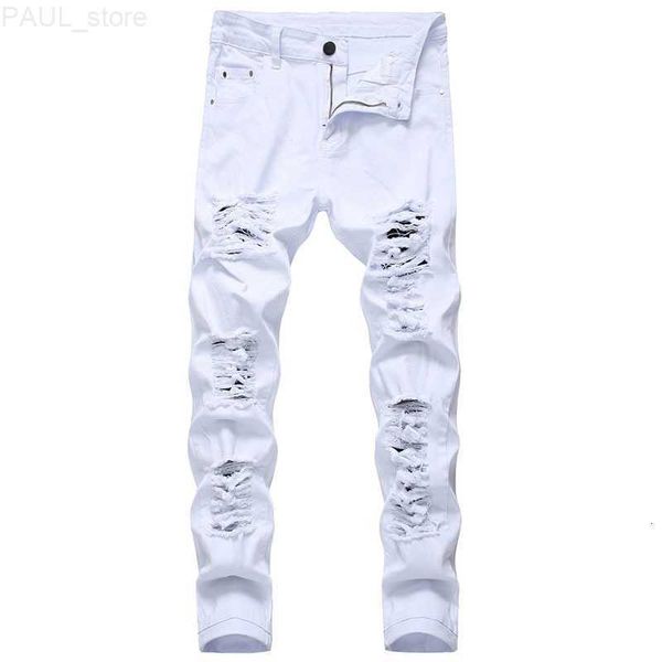 men's mens jeans white fashion hip hop ripped skinny denim trousers slim fit stretch distressed zip jean pants 230327 l230724, Blue
men's mens jeans white fashion hip hop ripped skinny denim trousers slim fit stretch distressed zip jean pants 230327 l230724, Blue