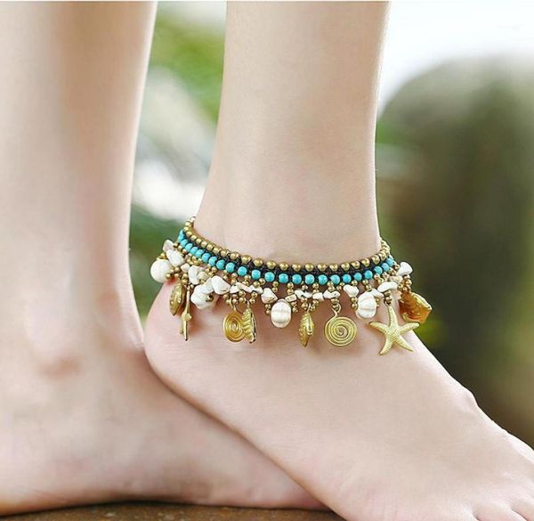 anklets leg for women ankle bracelet handmade copper beaded stones bell woman anklet female foot jewelry shell fish starfish8176120, Red;blue
anklets leg for women ankle bracelet handmade copper beaded stones bell woman anklet female foot jewelry shell fish starfish8176120, Red;blue