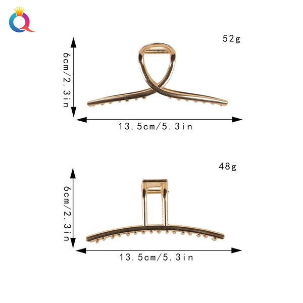 fashion blogger designer jewelry ins large metal grab clip temperament hair clip shark clip accessories barrettes hair wholesale zj62, Slivery;golden
fashion blogger designer jewelry ins large metal grab clip temperament hair clip shark clip accessories barrettes hair wholesale zj62, Slivery;golden