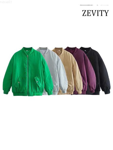 women's jackets zevity women fashion loose padded bomber jacket coat vintage long pleated sleeves front zipper female outerwear chic, Black;brown
women's jackets zevity women fashion loose padded bomber jacket coat vintage long pleated sleeves front zipper female outerwear chic, Black;brown