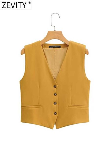 women's jackets zevity women fashion v neck sleeveless pockets short vest jacket office lady classical buttons casual slim waistcoat c, Black;brown
women's jackets zevity women fashion v neck sleeveless pockets short vest jacket office lady classical buttons casual slim waistcoat c, Black;brown