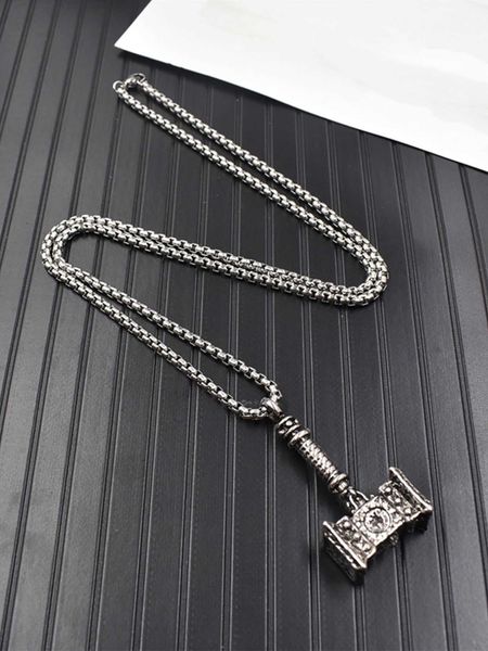 men's accessories fashionable and popular men hammer pendant necklace alloy for jewelry gift and for a stylish look, Silver
men's accessories fashionable and popular men hammer pendant necklace alloy for jewelry gift and for a stylish look, Silver