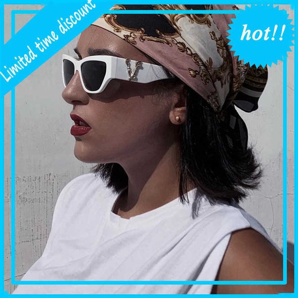 designer brand vintage sunglasses uv400 4383 new fashion cat eye women's sunglass sun glasses for men, White;black
designer brand vintage sunglasses uv400 4383 new fashion cat eye women's sunglass sun glasses for men, White;black