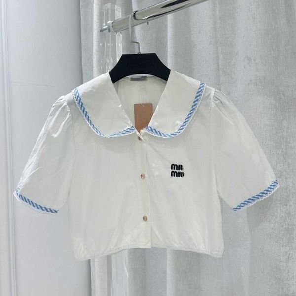 summer ladies lapel bag edge short high waist shirt short sleeve, lapel high waist short academy style, daily dating casual fashion., White
summer ladies lapel bag edge short high waist shirt short sleeve, lapel high waist short academy style, daily dating casual fashion., White