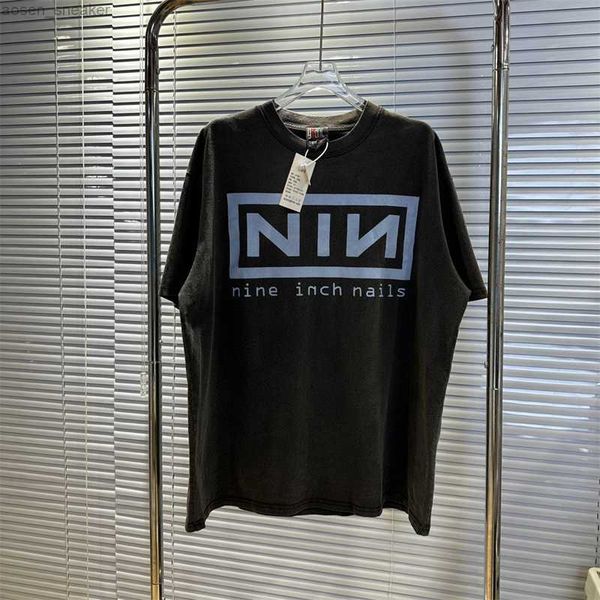 nothing print vintage nin nine-inch nail rock band oversized t-shirt high street nin casual loose short sleeve men clothing, White;black
nothing print vintage nin nine-inch nail rock band oversized t-shirt high street nin casual loose short sleeve men clothing, White;black