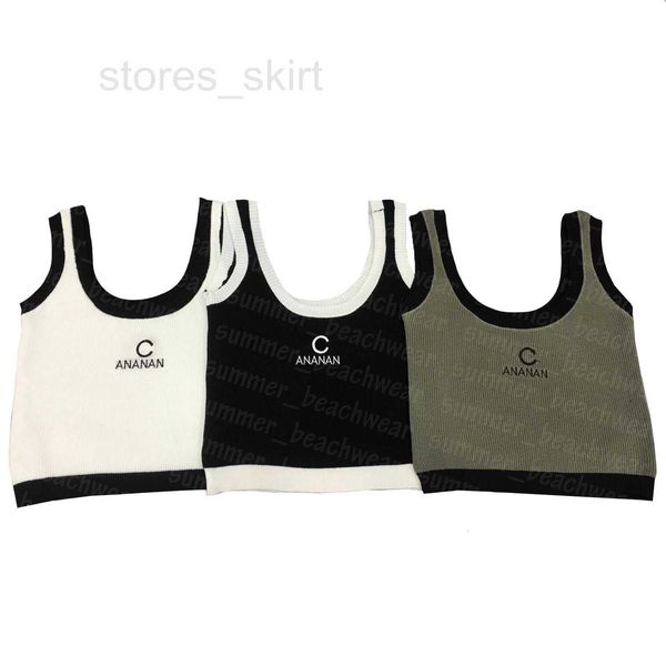 women's knits & tees designer letter embroidered vest women u neck tee summer knitting gym yoga vests sport g48r, White
women's knits & tees designer letter embroidered vest women u neck tee summer knitting gym yoga vests sport g48r, White