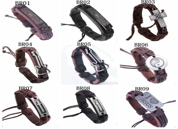 stylish vintage handmade genuine leather id bracelets cross anchor for men women leather wristband cord bracelets gifts factory pr1290194, Black
stylish vintage handmade genuine leather id bracelets cross anchor for men women leather wristband cord bracelets gifts factory pr1290194, Black