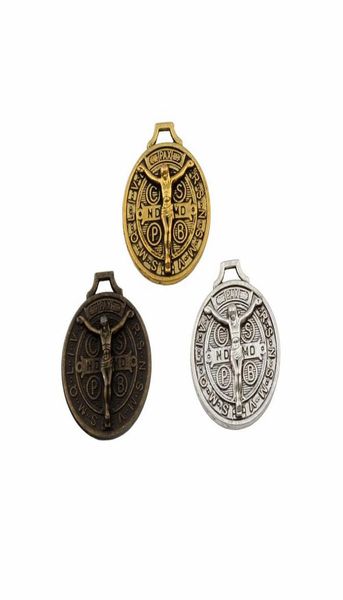 120 pcs jesus benedict nursia patron medal crucifix cross alloy charm pendants for jewelry making bracelet necklace findings a3554307786, Bronze;silver
120 pcs jesus benedict nursia patron medal crucifix cross alloy charm pendants for jewelry making bracelet necklace findings a3554307786, Bronze;silver