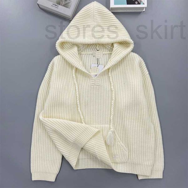 women's knits & tees designer knitted beige slouchy loose hooded pullover sweater triumph embroidery autumn/winter new product f3jl, White
women's knits & tees designer knitted beige slouchy loose hooded pullover sweater triumph embroidery autumn/winter new product f3jl, White