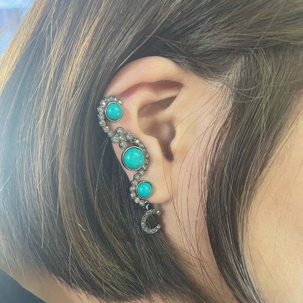 2023 luxury quality charm drop earring with green nature stone and diamond in black color plated have box stamp ps7338b, Golden
2023 luxury quality charm drop earring with green nature stone and diamond in black color plated have box stamp ps7338b, Golden