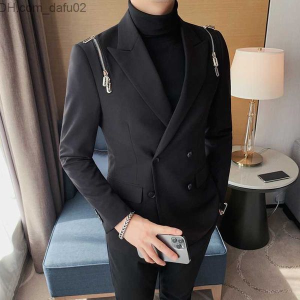 men's tracksuits 2022 new 1 piece men's jacket ultra-thin set double hole lapel jacket for weeding groom dress jacket s-3xl z23072, Gray
men's tracksuits 2022 new 1 piece men's jacket ultra-thin set double hole lapel jacket for weeding groom dress jacket s-3xl z23072, Gray