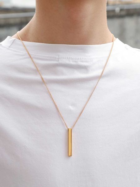 men's accessories fashionable and popular men rectangle pendant necklace stainless steel for jewelry gift and for a stylish look, Silver
men's accessories fashionable and popular men rectangle pendant necklace stainless steel for jewelry gift and for a stylish look, Silver