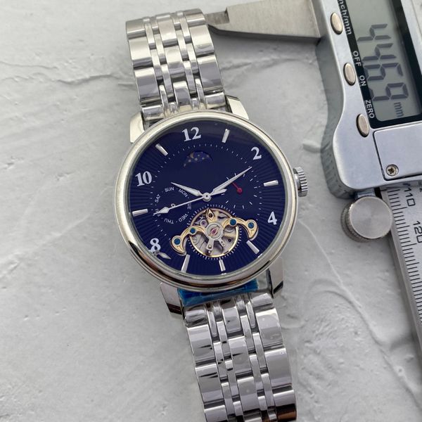 new men's watch designer watch luxury 44mm full function automatic mechanical movement watch waterproof steel strap watch with box, Slivery;brown
new men's watch designer watch luxury 44mm full function automatic mechanical movement watch waterproof steel strap watch with box, Slivery;brown