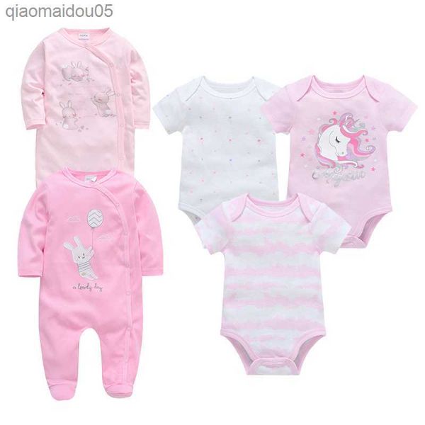 5pcs baby rompers girls pink clothing newborn bodysuit 100 cotton girls pajamas overalls 0-12 months l230712, Blue
5pcs baby rompers girls pink clothing newborn bodysuit 100 cotton girls pajamas overalls 0-12 months l230712, Blue