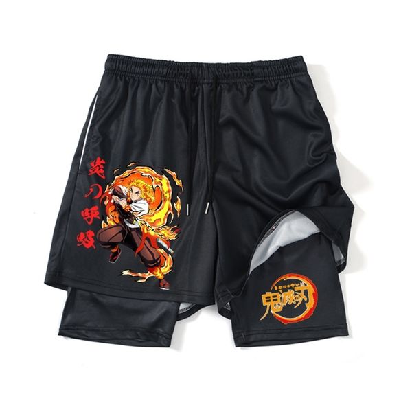 men's shorts 2 in1 performance shorts to gym fitness demon slayer kyoujurou print anime shorts men women summer mesh quick dry sports s, White;black
men's shorts 2 in1 performance shorts to gym fitness demon slayer kyoujurou print anime shorts men women summer mesh quick dry sports s, White;black