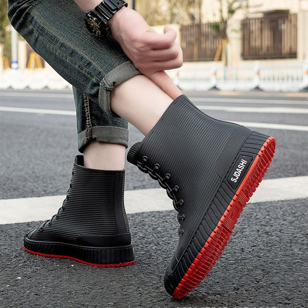 rain boots couple 2023 summer fashion allmatch rubber nonslip waterproof work comfortable fishing shoes 3644 230721, Black;red
rain boots couple 2023 summer fashion allmatch rubber nonslip waterproof work comfortable fishing shoes 3644 230721, Black;red