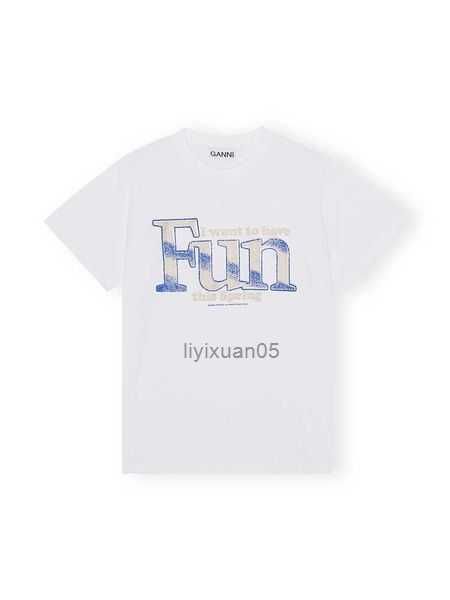 23ss ganni womens t shirt summer new product ocean series example youth leisure shell print straight round neck short sleeve women cotton fa, White
23ss ganni womens t shirt summer new product ocean series example youth leisure shell print straight round neck short sleeve women cotton fa, White