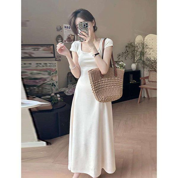 french square collar dress for children summer style skinny gentle sister styled beautiful lazy long, Black;gray
french square collar dress for children summer style skinny gentle sister styled beautiful lazy long, Black;gray