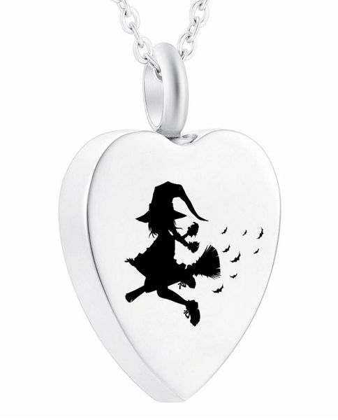 stainless steel heart ashes pendant halloween witch on flying broom cremation urn memorial heart necklace jewelry9251812, Silver
stainless steel heart ashes pendant halloween witch on flying broom cremation urn memorial heart necklace jewelry9251812, Silver