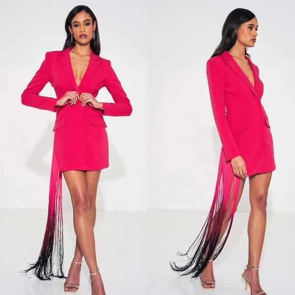 fashion women blazer slim fit street power evening party long jacket wedding wear, Black;red
fashion women blazer slim fit street power evening party long jacket wedding wear, Black;red
