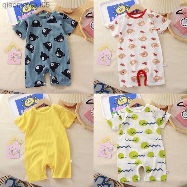 pure cotton bodysuits newborn summer clothes cartoon thin soft short sleeve rompers babies girls cute pajamas for 0-24months l230712, Blue
pure cotton bodysuits newborn summer clothes cartoon thin soft short sleeve rompers babies girls cute pajamas for 0-24months l230712, Blue