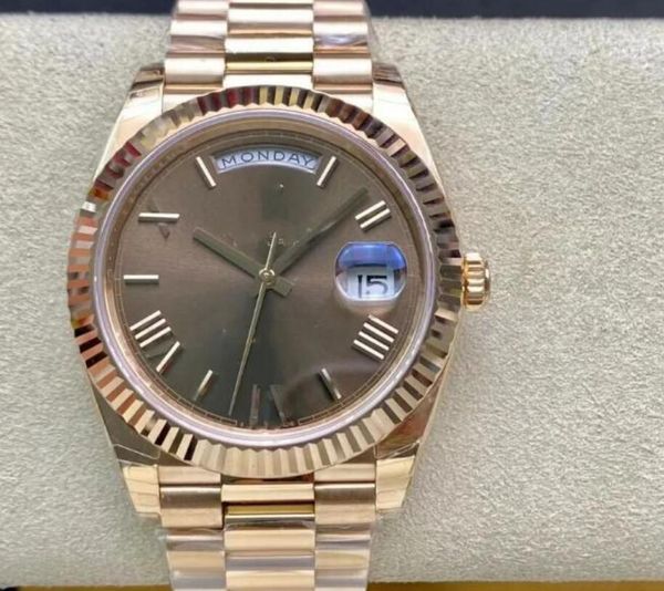 with original box fashion men's watch 41mm automatic mechanical movement men's watches stainless steel strap sports-12, Slivery;brown
with original box fashion men's watch 41mm automatic mechanical movement men's watches stainless steel strap sports-12, Slivery;brown